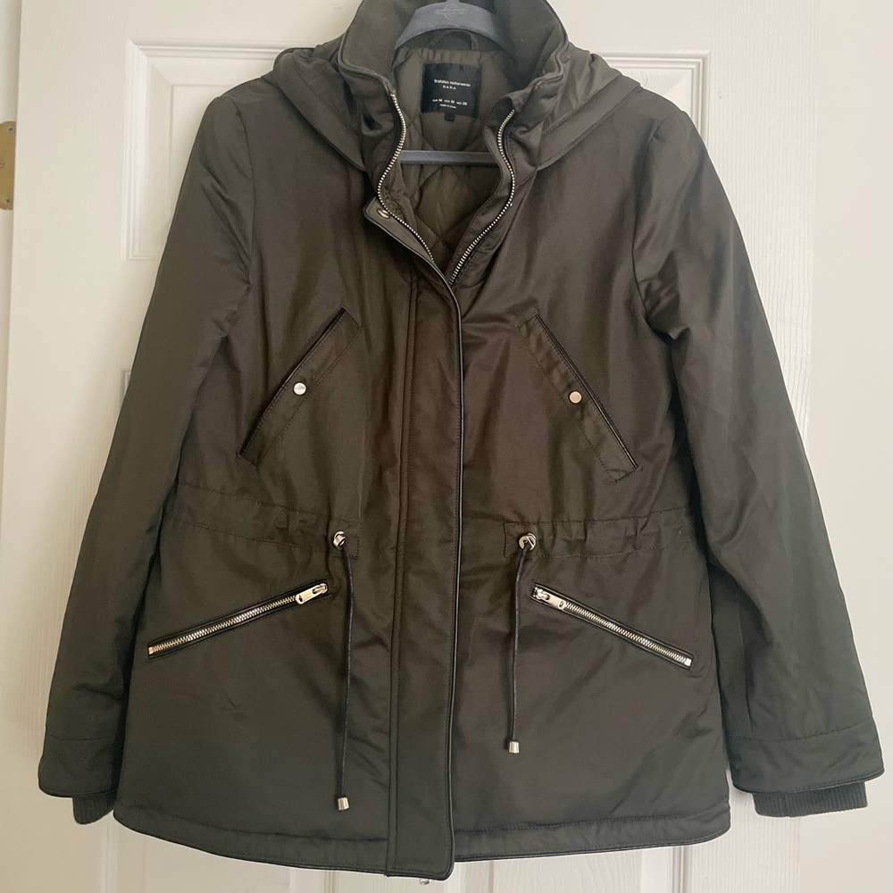 Zara Army Green Parka Jacket M
